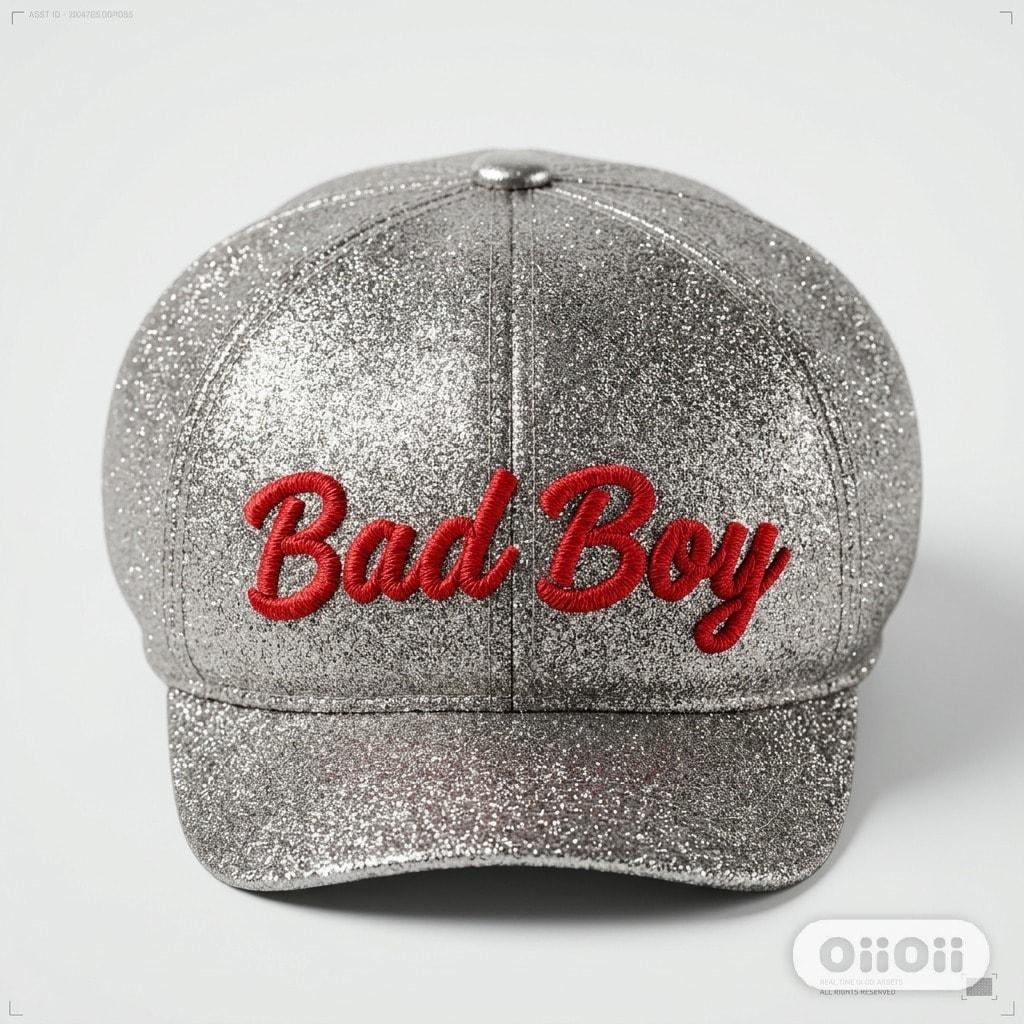 Bad Boy Platinum Sparkle Newsboy Hat